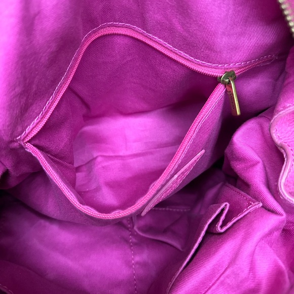 Fossil Emma Pink Satchel Purse with Gold Accents Crossbody Handbag - Picture 13 of 13